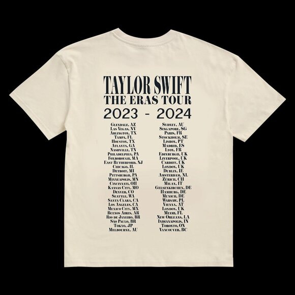 Taylor Swift | The Eras Tour II Beige T-Shirt 2024 - Picture 2 of 12